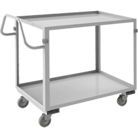 Industrial Grade Shelf Cart, 2 Tiers, 22-1/2" W x 36-1/2" H x 42-7/16" D, 600 lbs. Capacity Groupe Belzile Dickner