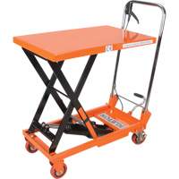 Hydraulic Scissor Lift Table, 27-1/2" L x 17-3/4" W, Steel, 330 lbs. Capacity MP005 | Dickner Inc