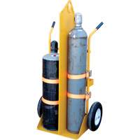 Chariot pour chalumeau et bouteille à gaz, Roues Rempli de mousse, Base de 23-1/8" la x 22-13/16" lo, 500 lb MP116 | Dickner Inc