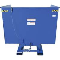 Self-Dumping Hopper, Steel, 4 cu.yd., Blue Groupe Belzile Dickner