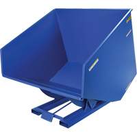 Self-Dumping Hopper, Steel, 4 cu.yd., Blue Groupe Belzile Dickner