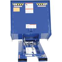 Open Sided Hopper, Steel, 1 cu.yd., Blue Groupe Belzile Dickner