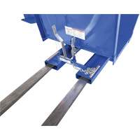 Open Sided Hopper, Steel, 1 cu.yd., Blue Groupe Belzile Dickner