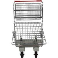 Nestable Wire Cart, Steel, 28-3/4" x 37-1/16" x 59-5/8", 275 lbs. Capacity Groupe Belzile Dickner