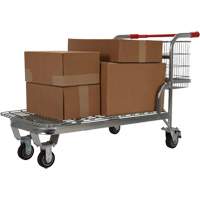 Nestable Wire Cart, Steel, 28-3/4" x 37-1/16" x 59-5/8", 275 lbs. Capacity Groupe Belzile Dickner