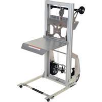 Portable Aluminum Load Lifter, Foot Pump Operated, 200 lbs. Capacity, 61" Max Lift Groupe Belzile Dickner