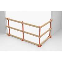 Poteaux temporaires ProGuards pour barri&egrave;re de s&eacute;curit&eacute;, 8" la x 39" h, Orange Groupe Belzile Dickner