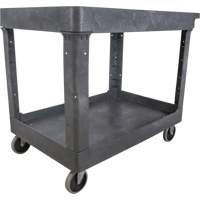 Chariot utilitaire pour l'entretien, 2 tiers, 24-5/8" x 32-1/2" x 40", Capacit&eacute; 550 lb Groupe Belzile Dickner