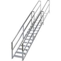 Système d'escalier modulaire pour la construction de 11-16 marches SmartStairs<sup>MC</sup>, 120" ha x MP921 | Dickner Inc