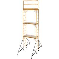 Complete 18' Drywall  Baker Scaffold Tower Set, 122" D x 236" H Groupe Belzile Dickner