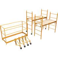 Complete 12' Drywall Baker Scaffold Tower Set, 58-1/2" D x 183" H Groupe Belzile Dickner