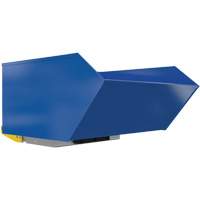 Heavy-Duty H-Style Bump & Dump Hopper, Steel, 1 cu.yd., Blue Groupe Belzile Dickner