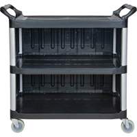 Chariot utilitaire, 3 tiers, 19-3/4" x 37-1/2" x 40-1/4", Capacit&eacute; 250 lb Groupe Belzile Dickner