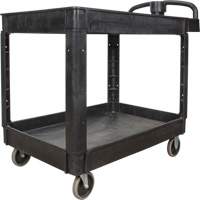 Utility Cart, 2 Tiers, 25-5/8" x 33-1/2" x 43-3/4", 550 lbs. Capacity Groupe Belzile Dickner
