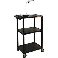Electric Utility Cart, 3 Tiers, 24" x 42" x 18", 300 lbs. Capacity Groupe Belzile Dickner