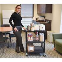 Electric Utility Cart, 3 Tiers, 24" x 42" x 18", 300 lbs. Capacity Groupe Belzile Dickner