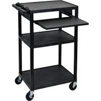 Electric Utility Cart, 3 Tiers, 24" x 42" x 18", 300 lbs. Capacity Groupe Belzile Dickner