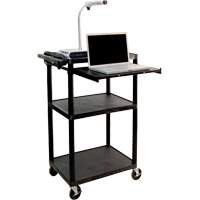 Electric Utility Cart, 3 Tiers, 24" x 42" x 18", 300 lbs. Capacity Groupe Belzile Dickner