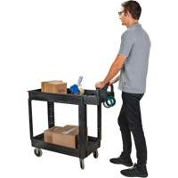 Chariot utilitaire, 2 tiers, 17-1/8" x 33-1/2" x 37-5/8", Capacit&eacute; 550 lb Groupe Belzile Dickner