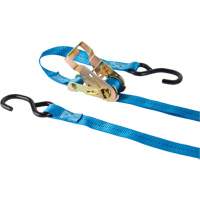 Ratchet Strap, J-Hook, 1" W x 15' L, 500 lbs. (227 kg) Working Load Limit Groupe Belzile Dickner