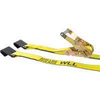 Winch Strap, Flat Hook, 2" W x 30' L, 3335 lbs. (1512 kg) Working Load Limit Groupe Belzile Dickner