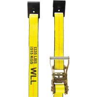 Winch Strap, Flat Hook, 2" W x 30' L, 3335 lbs. (1512 kg) Working Load Limit Groupe Belzile Dickner