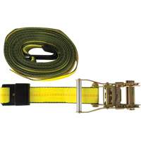 Winch Strap, Flat Hook, 2" W x 30' L, 3335 lbs. (1512 kg) Working Load Limit Groupe Belzile Dickner