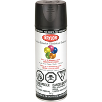 Industrial Acryli-Quik Lacquer, Black, Semi-Flat, 12 oz., Aerosol Can Groupe Belzile Dickner