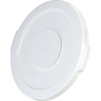 Round Brute&reg; Tops, Flat Lid, Plastic/Polyethylene, Fits Container Size: 15-5/8" Dia. Groupe Belzile Dickner