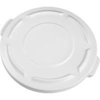 Round Brute&reg; Tops, Flat Lid, Plastic/Polyethylene, Fits Container Size: 19-7/8" Dia. Groupe Belzile Dickner