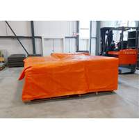 Insulated Tarps, Polyethylene, Orange, 20' x 12' x 8 mils Groupe Belzile Dickner