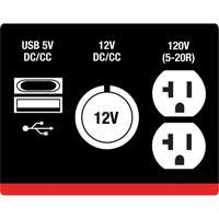 G&eacute;n&eacute;ratrice &agrave; onduleur, Surtension 2500 W, Nominale 1800 W, R&eacute;servoir 4,2 L Groupe Belzile Dickner