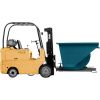 Conteneur autobasculeur, Acier, 3/4 vg³, Bleu Groupe Belzile Dickner