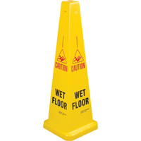 C&ocirc;nes de d&eacute;viation  Wet Floor , Anglais avec pictogramme Groupe Belzile Dickner