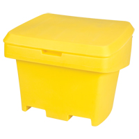 Heavy-Duty Outdoor Salt and Sand Storage Container, 30" x 24" x 24", 5.5 cu. Ft., Yellow ND337 | Dickner Inc