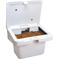 Salt Sand Container SOS™, With Hasp, 30" x 24" x 24", 5.5 cu. Ft., Grey ND701 | Dickner Inc