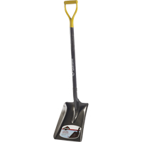 Alpine All-Purpose Square Point Shovel, Ashwood, Steel Blade, D-Grip Handle, 34-3/4" Long Groupe Belzile Dickner