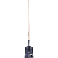 Pro Square Point Shovel, Wood, Tempered Steel Blade, Straight Handle, 48" Long Groupe Belzile Dickner