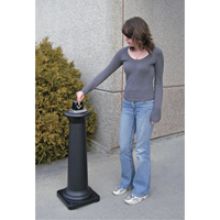 Groundskeeper Tuscan Cigarette Waste Collector, Free-Standing, Metal, 1 US gal. Capacity, 38-1/2" Height Groupe Belzile Dickner