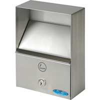 Smoking Receptacles, Wall-Mount, Stainless Steel, 1 Litres Capacity, 9" Height Groupe Belzile Dickner