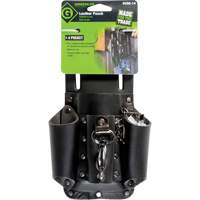 Tool Belt Pouch, Multiple Tool Holder, Leather, 4 Pockets Groupe Belzile Dickner