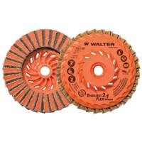 Enduro-Flex 2-IN-1 Turbo Finishing Disc, 4-1/2" x 5/8"-11, Type 27, 80 Grit, Aluminum Oxide Groupe Belzile Dickner