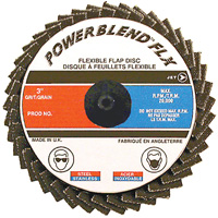 POWERBLEND FLX Roll-on Flap Disc, 2" x Type R, Z40 Grit, Zirconia Alumina Groupe Belzile Dickner