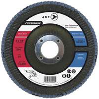 POWERBLEND Flap Disc, 4-1/2" x 7/8", Type 29, Z80 Grit, Zirconia Alumina Groupe Belzile Dickner