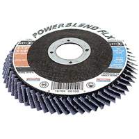 PowerBlend FLX Flexible Flap Disc, 4-1/2" x 7/8", Type 27, Z60 Grit, Zirconia Alumina Groupe Belzile Dickner
