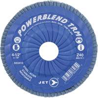 POWERBLEND TRM Trimmable Flap Disc, 5" x 7/8", Type 29, Z60 Grit, Zirconia Alumina Groupe Belzile Dickner