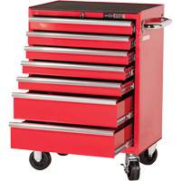 PRC2707 Pro Series Roller Cabinet, 7 Drawers, 27" W x 16" D x Red Groupe Belzile Dickner