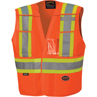 6930 Veste de s&eacute;curit&eacute; d&eacute;tachable &agrave; &eacute;paules tombantes, Orange haute visibilit&eacute;, Grand/T-Grand, Polyester Groupe Belzile Dickner