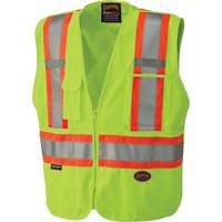 6936 Veste de s&eacute;curit&eacute; d&eacute;tachable en 5 points, Jaune lime haute visibilit&eacute;, 2T-Grand, Polyester Groupe Belzile Dickner