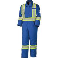 5522A High Visibility FR Rated & Arc Rated Safety Coveralls, Size 2X-Large, Royal Blue, 58 cal/cm² Groupe Belzile Dickner